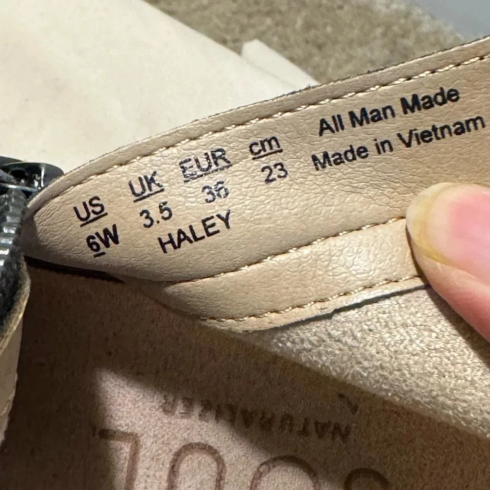 Soul by Naturalizer Women's Size 6W Shoes Black Wedge Bootie Side Zip - Picture 9 of 12